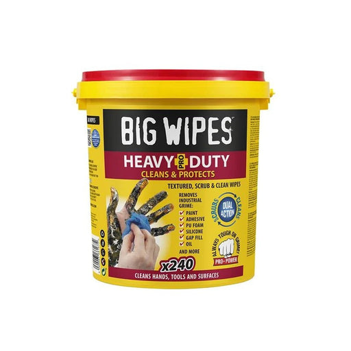 Big Wipes Heavy-Duty PRO+ Wipes Bucket of 240 - 2427 0000