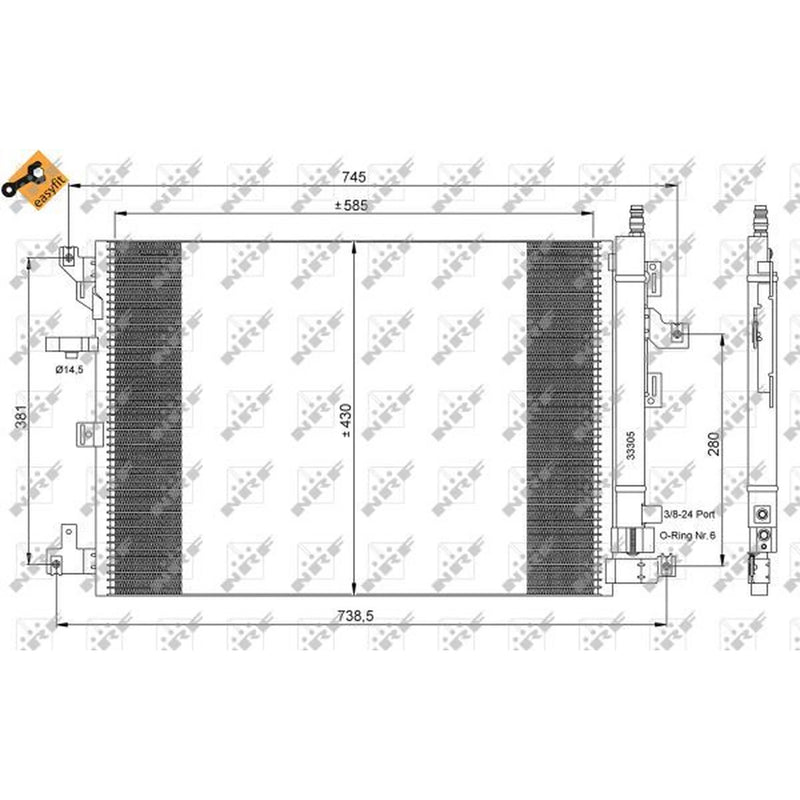 NRF Air Conditioning Condenser 35889