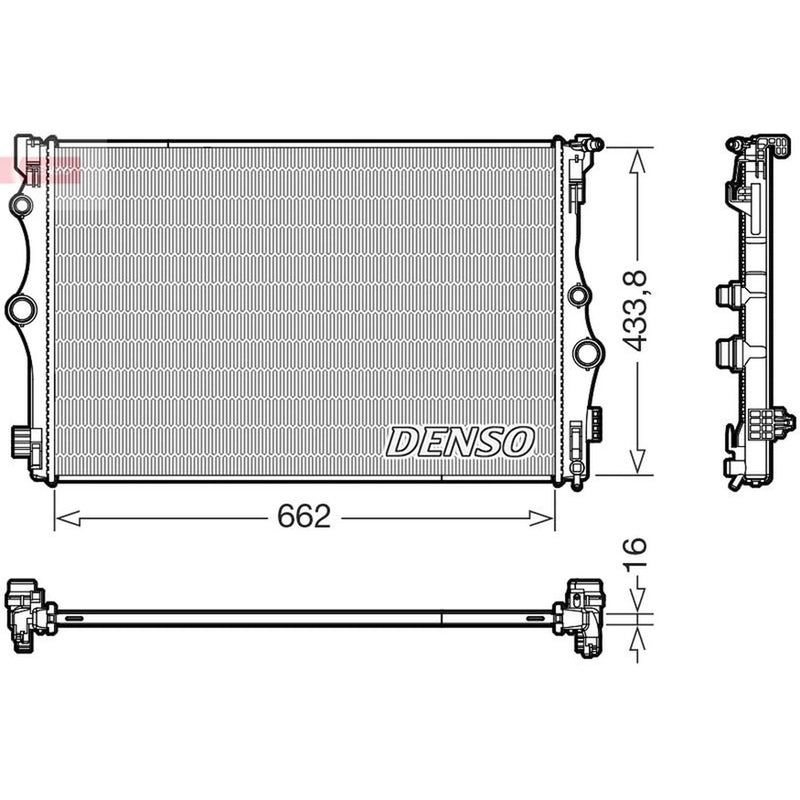 Denso Engine Radiator DRM17098
