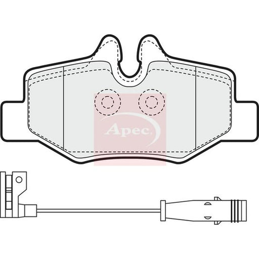 Apec Rear Brake Pad Set PAD1436