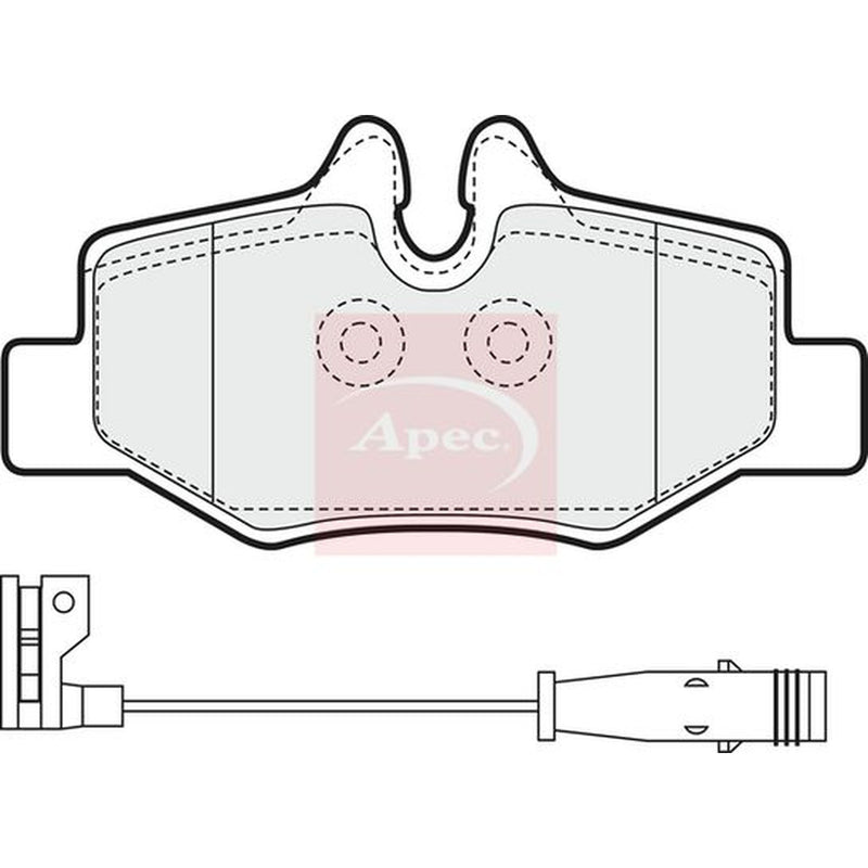 Apec Rear Brake Pad Set PAD1436