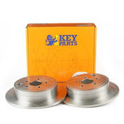 Key Parts 2 x Solid Rear Brake Discs KBD4756
