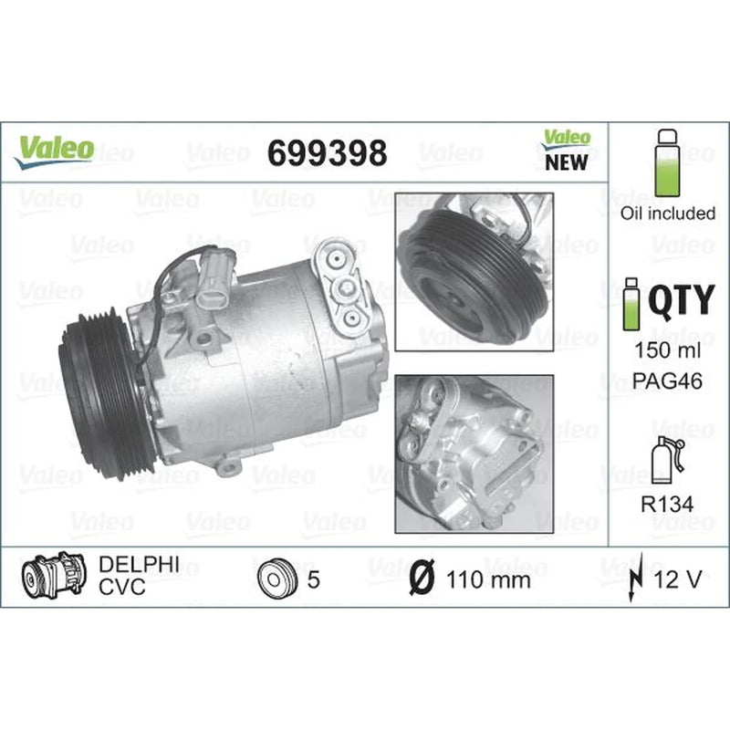Valeo Air Conditioning Compressor 699398
