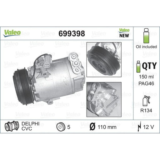 Valeo Air Conditioning Compressor 699398