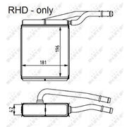 NRF Heater Matrix Core Heat Exchanger 54226