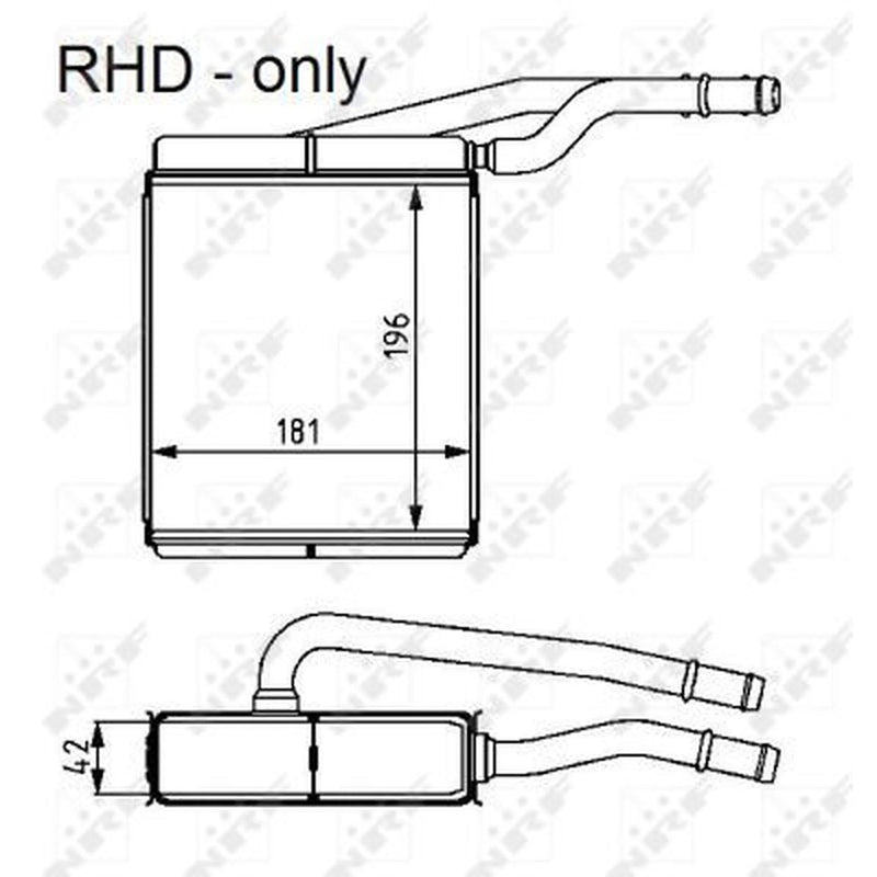NRF Heater Matrix Core Heat Exchanger 54226