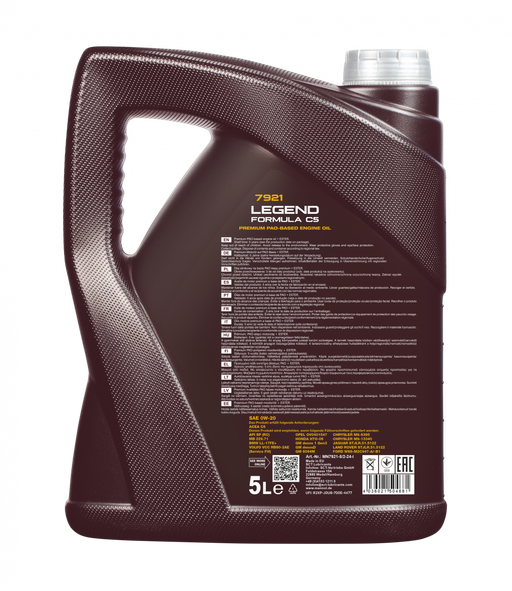 5L MANNOL 0W20 Legend Formula C5 Fully Synthetic Engine Oil API SP,MB 229.71