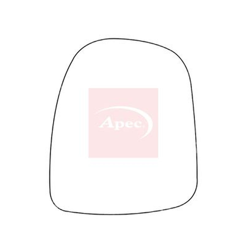 Apec Exterior Wing Mirror Glass Left AMS2059