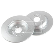 Borg & Beck 2 x Solid Rear Brake Discs BBD4587