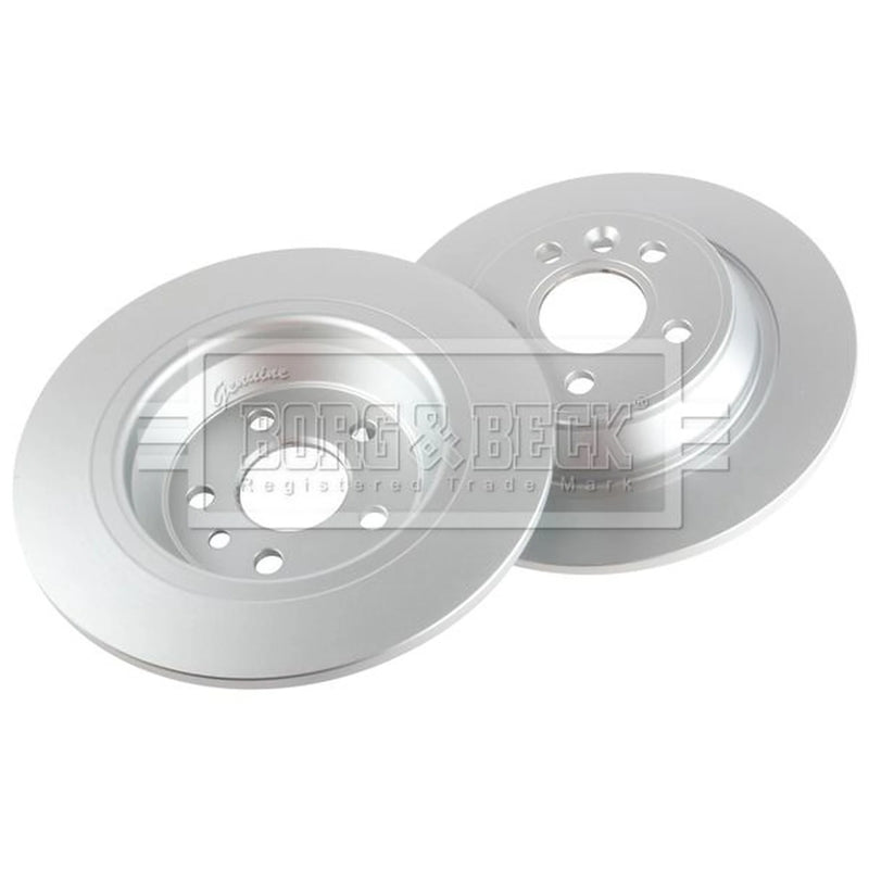 Borg & Beck 2 x Solid Rear Brake Discs BBD4587