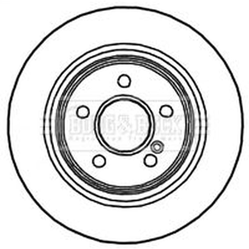 Borg & Beck 2 x Vented Rear Brake Discs BBD4703