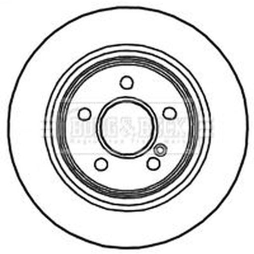 Borg & Beck 2 x Vented Rear Brake Discs BBD4703