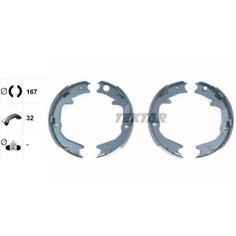 Textar Parking Brake Shoe Set 91063000