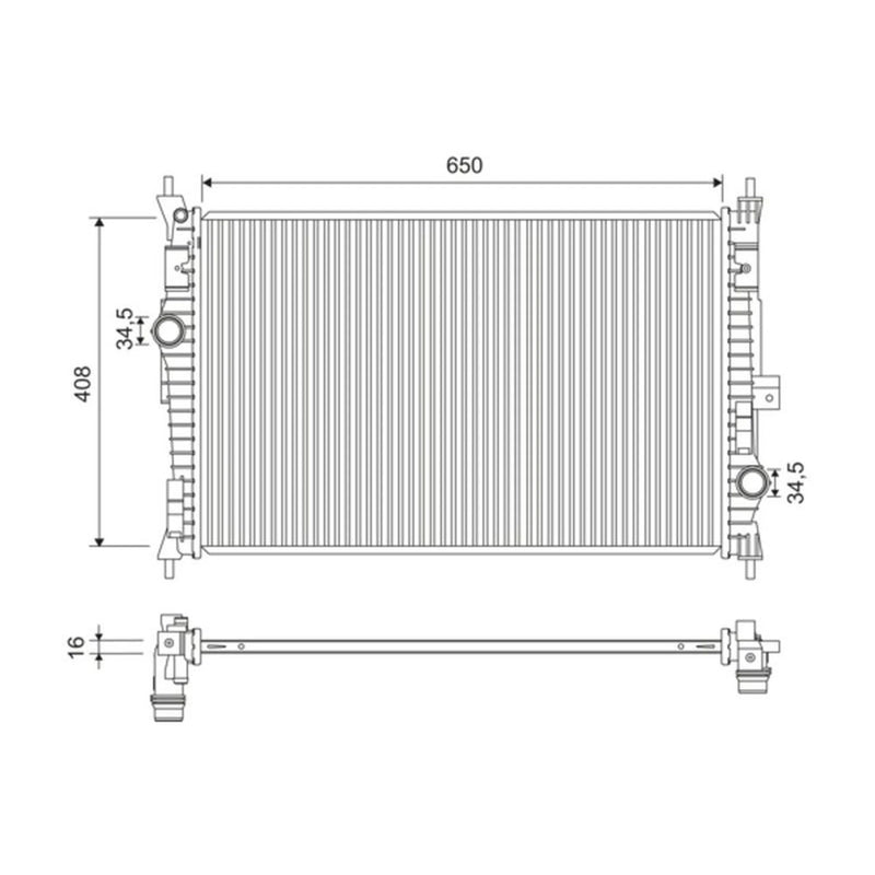 Valeo Engine Radiator 701173