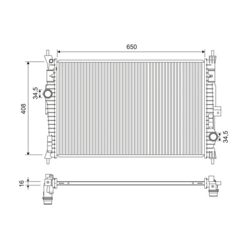 Valeo Engine Radiator 701173