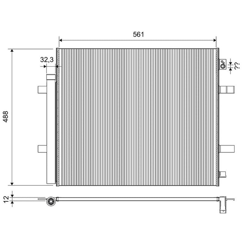 Valeo Air Conditioning Condenser 822808