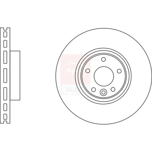 Apec 2 x Vented Front Brake Discs SDK6831