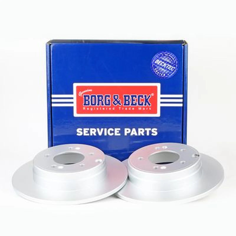 Borg & Beck 2 x Solid Rear Brake Discs BBD5417