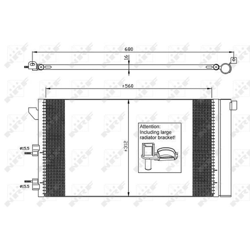 NRF Air Conditioning Condenser 35921