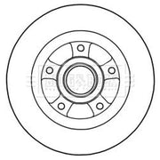 Borg & Beck 2 x Solid Rear Brake Discs BBD5968S