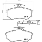 DON Front Brake Pad Set PCP1322