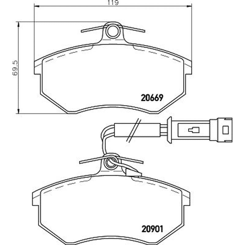 DON Front Brake Pad Set PCP1322