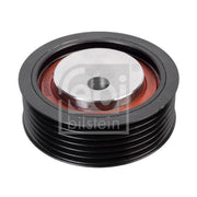 Febi V-Ribbed Belt Tensioner Pulley 75mm OD Wide Plastic 09785