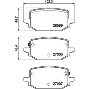 Mintex Rear Brake Pad Set MDB3552