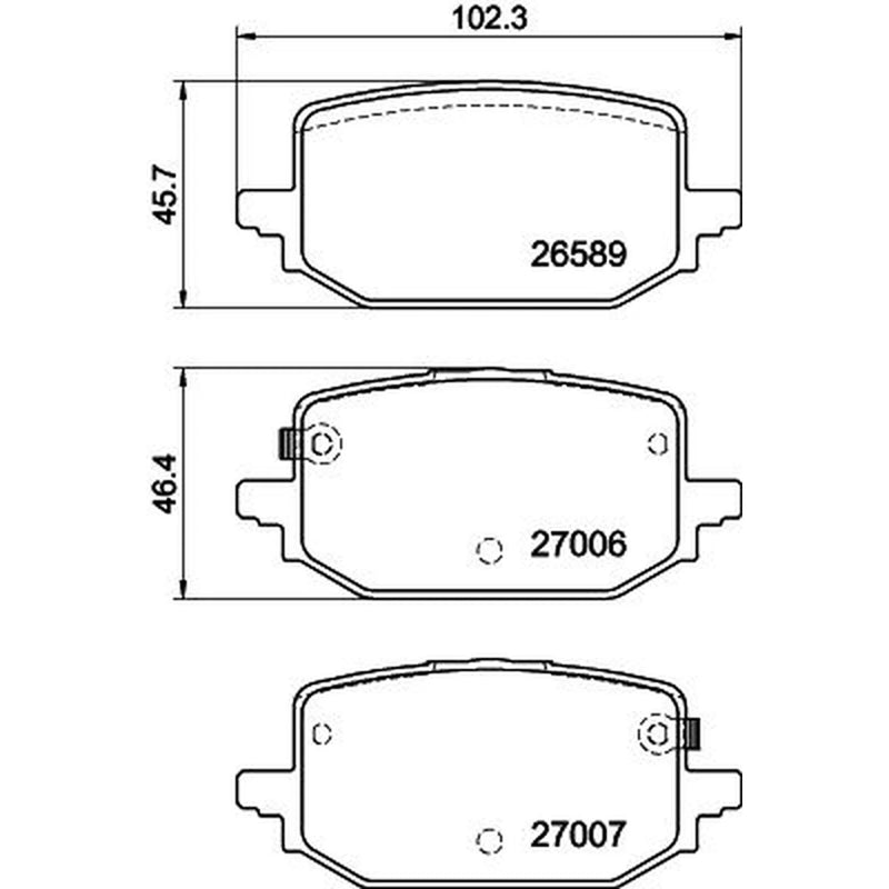 Mintex Rear Brake Pad Set MDB3552