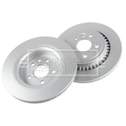 Borg & Beck 2 x Vented Rear Brake Discs BBD4767