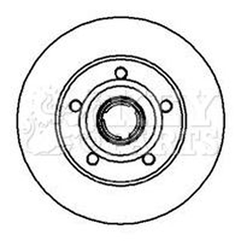 Key Parts 2 x Rear Brake Discs KBD5937S