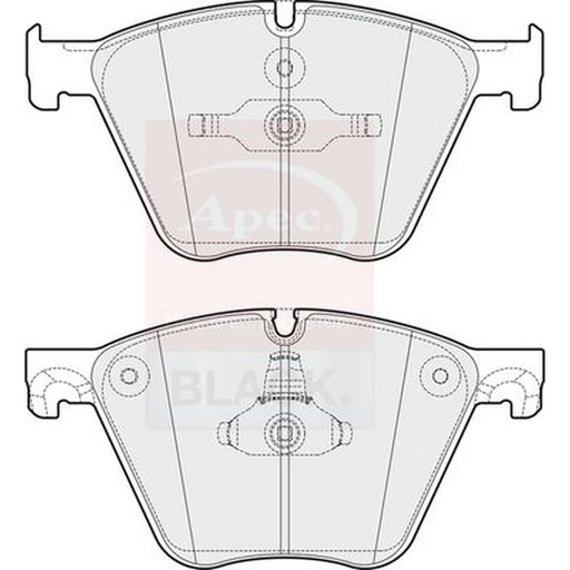 Apec Front Brake Pad Set PAD1744B