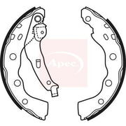 Apec Brake Shoe Set Axle Kit SHU587