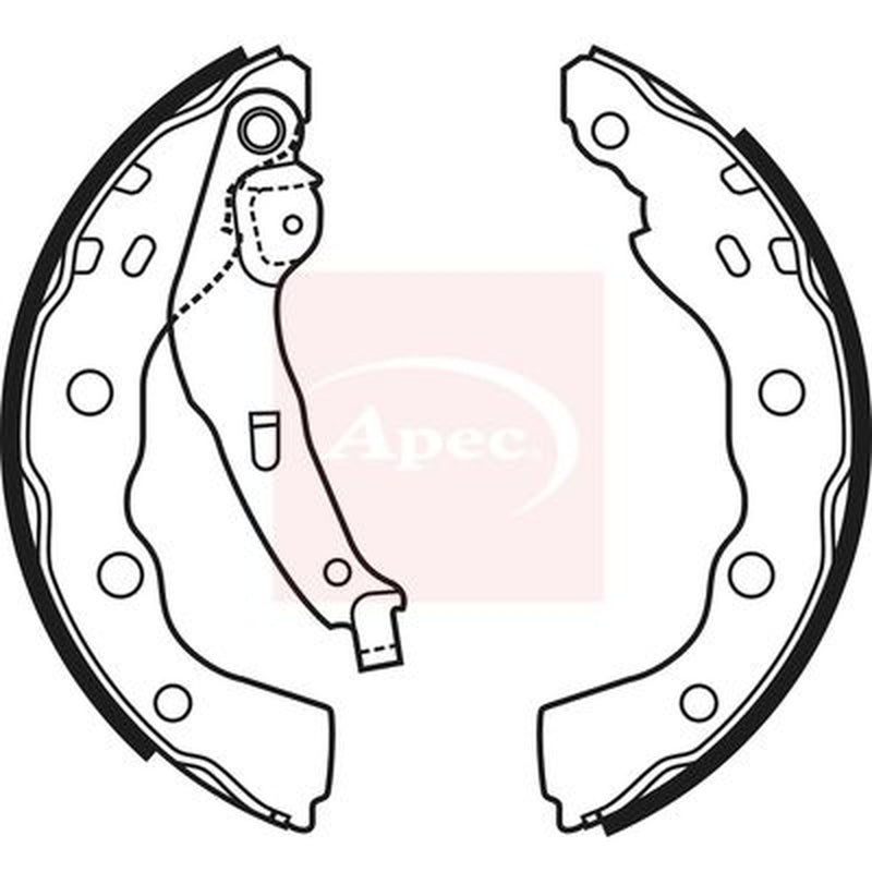 Apec Brake Shoe Set Axle Kit SHU587