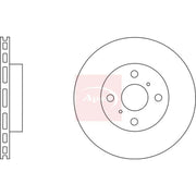 Apec 2 x Vented Front Brake Discs DSK2646