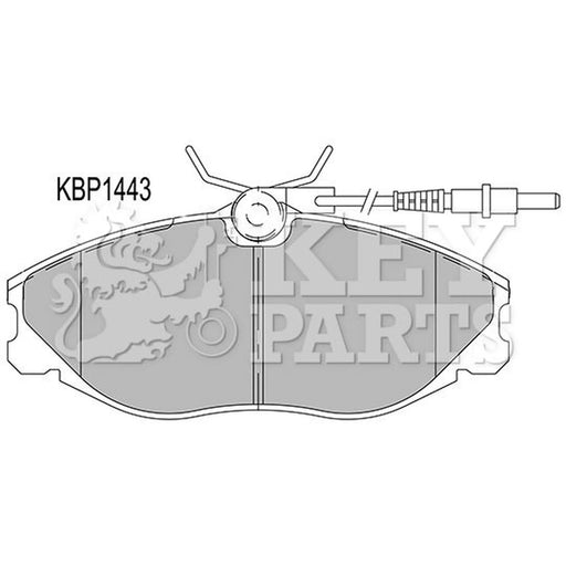 Key Parts 4 x Front Brake Pad Set KBP1443