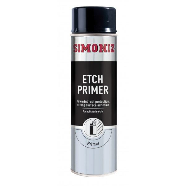 Simoniz Etch Primer Spray 500ml - Rust Protection for Polished Metal