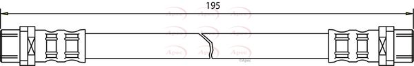 Apec Brake Hydraulic Hose Line Rear