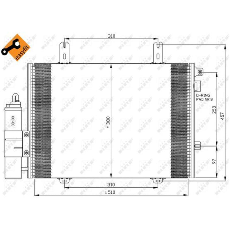 NRF Air Conditioning Condenser 35353