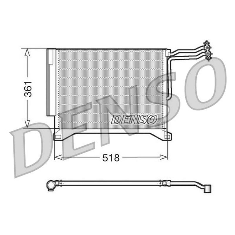 Denso Air Conditioning Condenser DCN05100