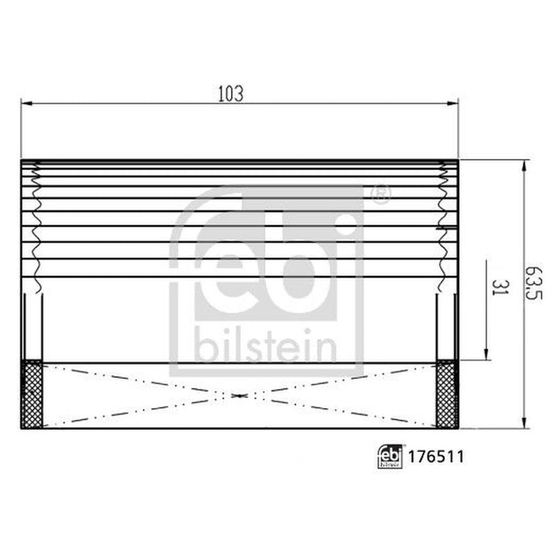 Febi Engine Oil Filter 176511