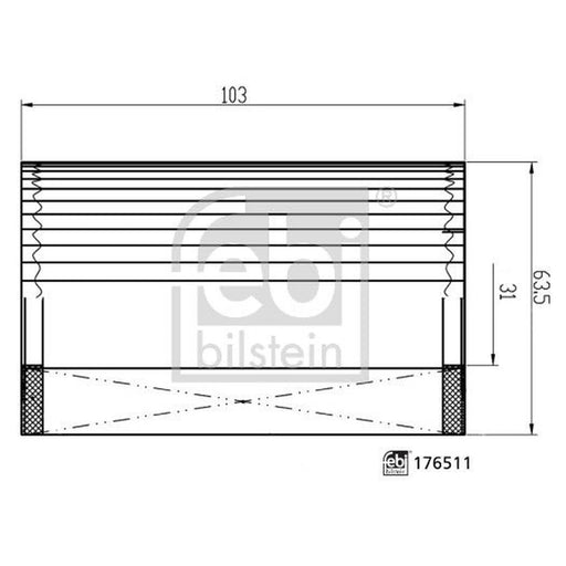 Febi Engine Oil Filter 176511