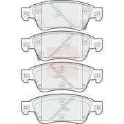 Apec Front Brake Pad Set PAD1686