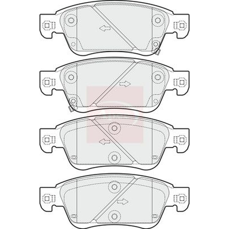 Apec Front Brake Pad Set PAD1686