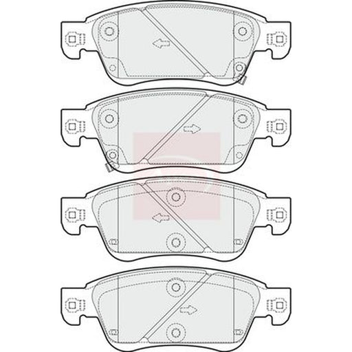 Apec Front Brake Pad Set PAD1686