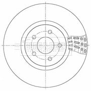 Borg & Beck 2 x Vented Front Brake Discs BBD5348