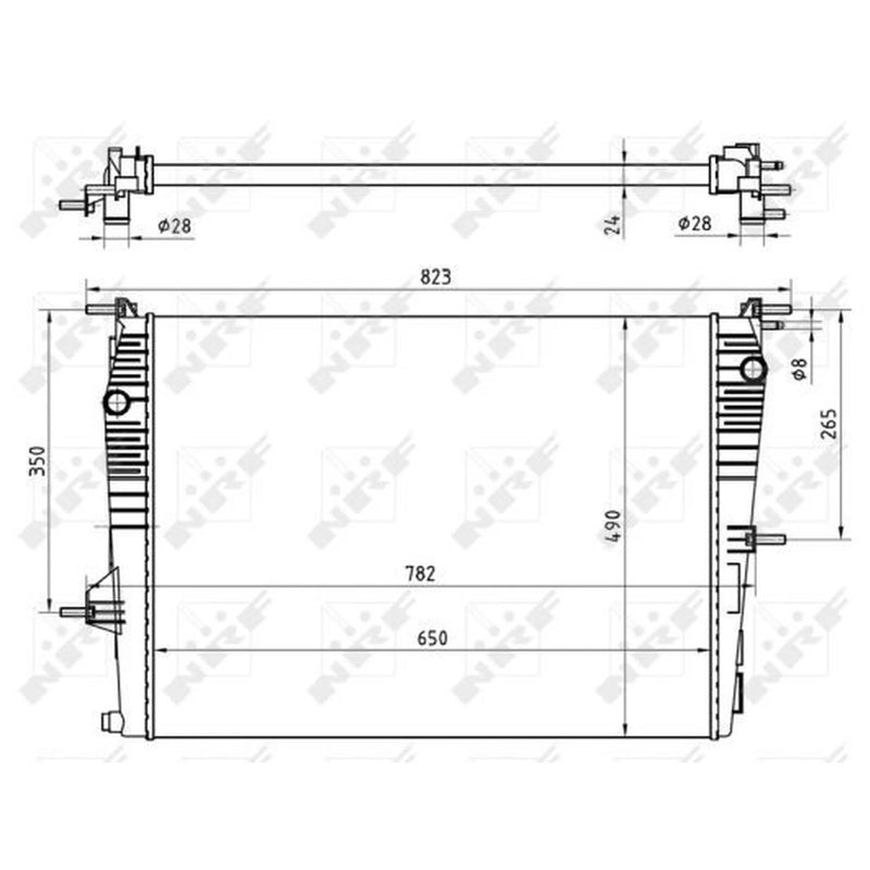 NRF Engine Radiator 53965