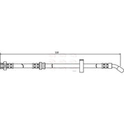 Apec Brake Hydraulic Hose Line Front Right HOS3345