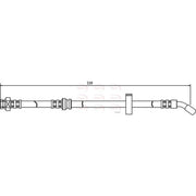 Apec Brake Hydraulic Hose Line Front Right HOS3345
