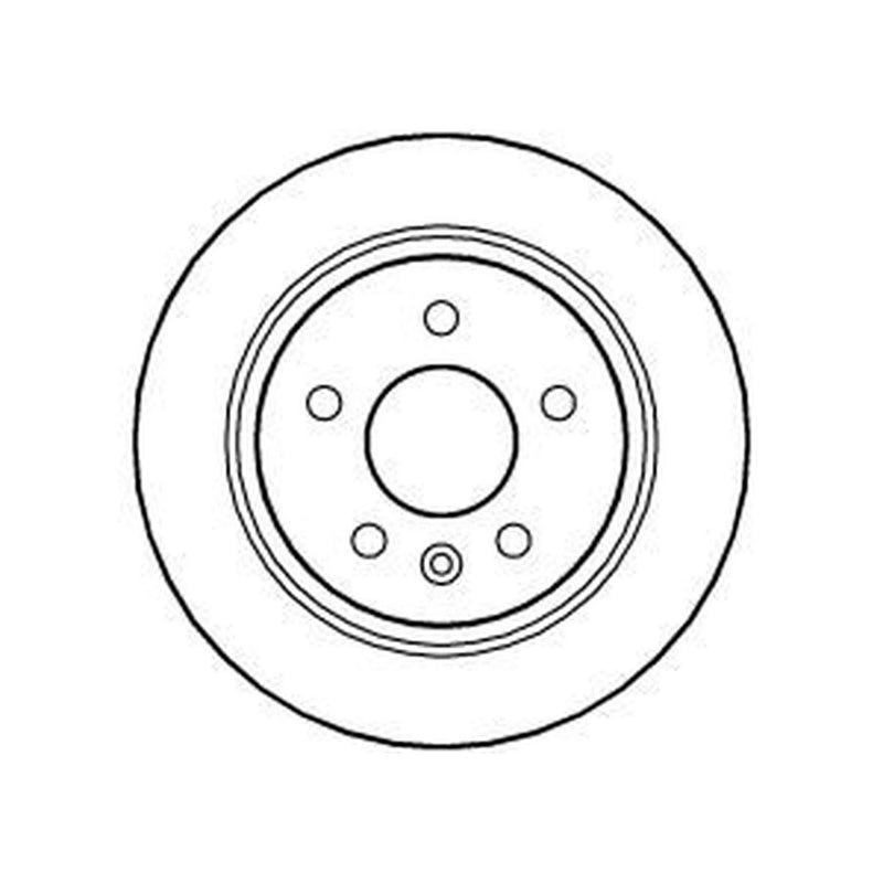 Abtex 2 x Solid Rear Brake Discs BD679S
